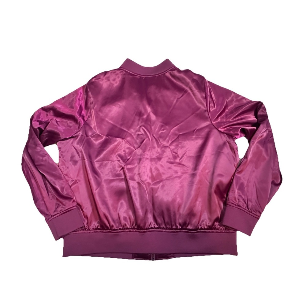 Torrid Purple Satin Embroidered Bomber Jacket - Women's Blazer - Picture 3 of 12